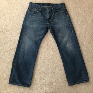 Levis Men’s 569 Jeans Loose Straight Fit Distressed